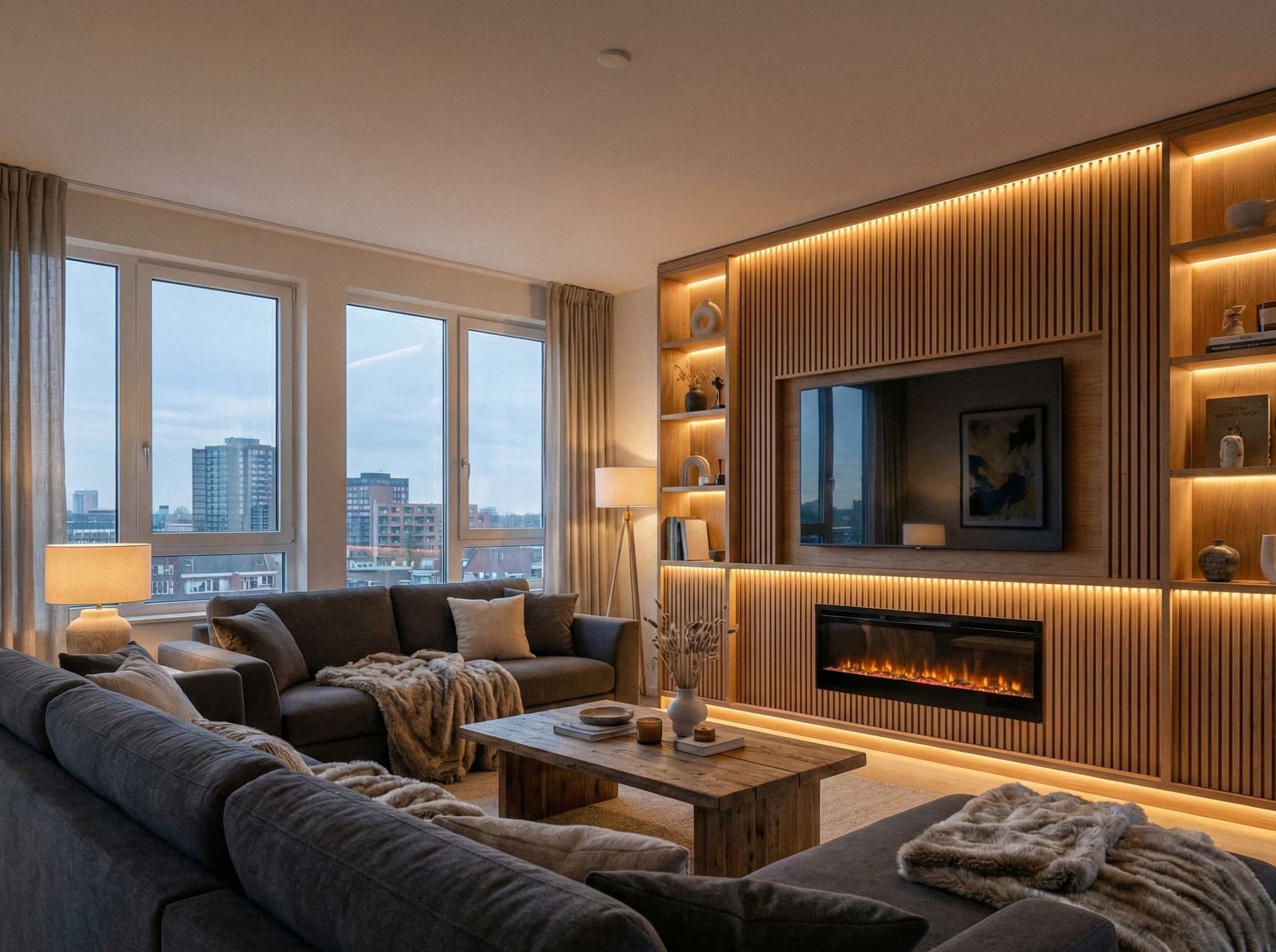 Sala Moderna - Diseño de interiores Norte Urbano